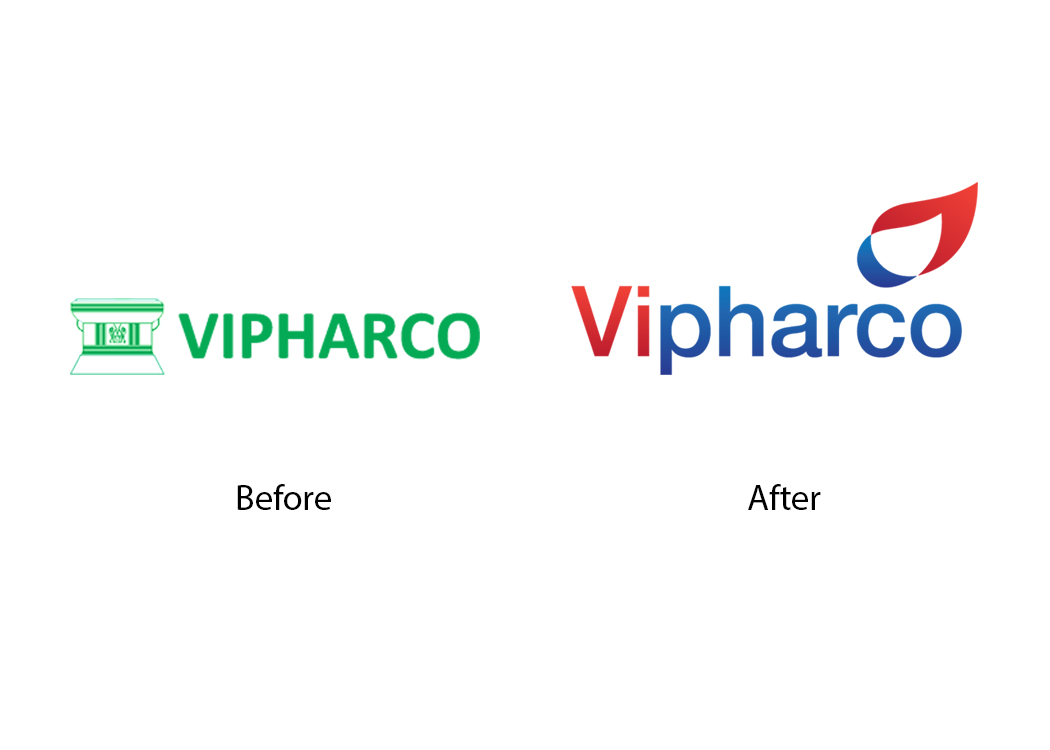 VIPHARCO - Thiết kế logo và nhận diện thương hiệu dược phẩm - y tế VIPHARCO